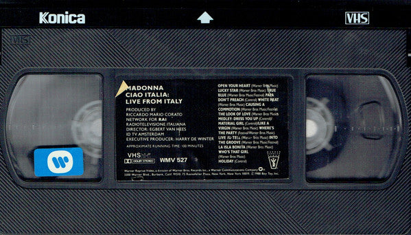 Madonna : Ciao Italia: Live From Italy (VHS, PAL)