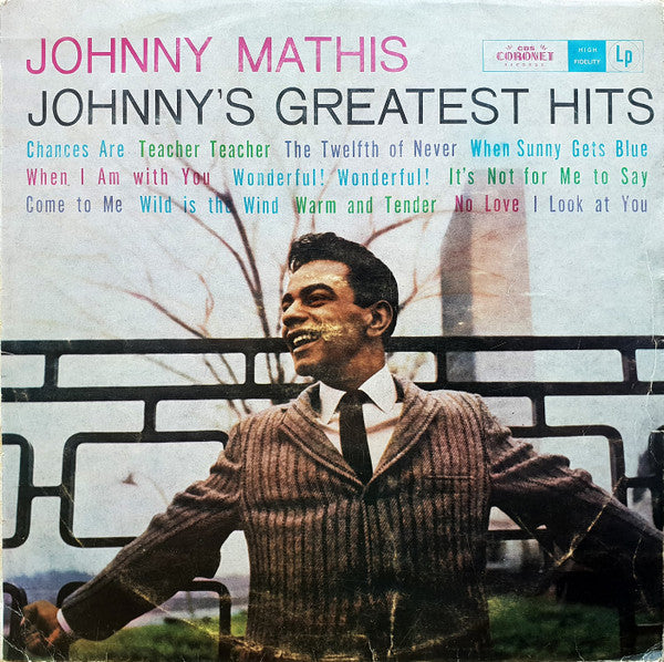 Johnny Mathis : Johnny's Greatest Hits (LP, Comp, Mono)