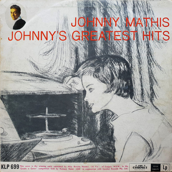 Johnny Mathis : Johnny's Greatest Hits (LP, Comp, Mono)