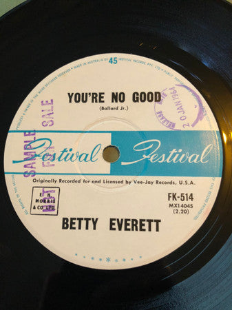 Betty Everett : You're No Good (7", Single)
