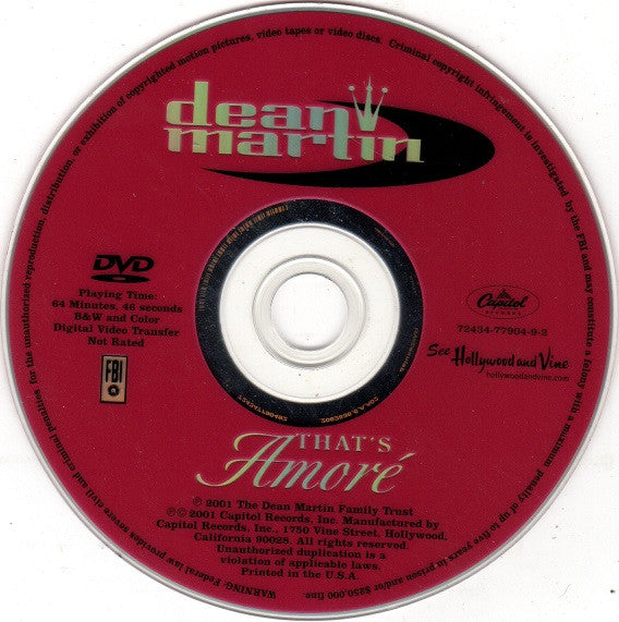 Dean Martin : That's Amoré (DVD-V)