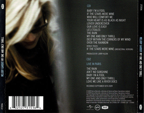 Melody Gardot : My One And Only Thrill (2xCD, Album, S/Edition)
