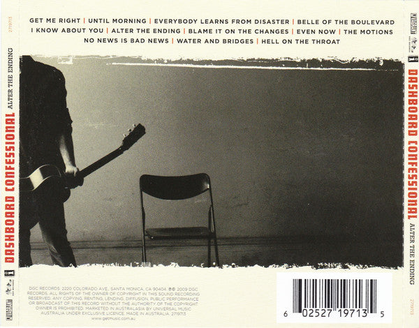 Dashboard Confessional : Alter The Ending (CD, Album)