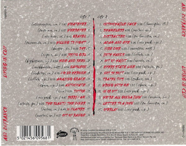 Ani DiFranco : Living In Clip (2xCD, Album)