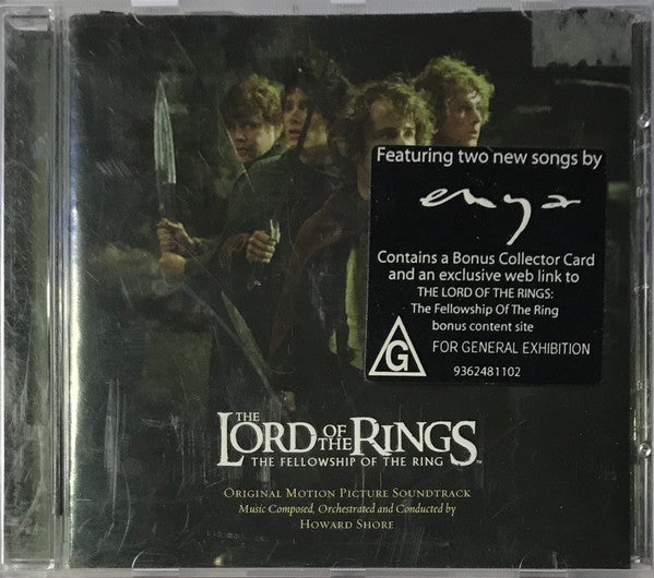 Howard Shore : The Lord Of The Rings: The Fellowship Of The Ring (Original Motion Picture Soundtrack) (CD, Album, Enh, Bon)