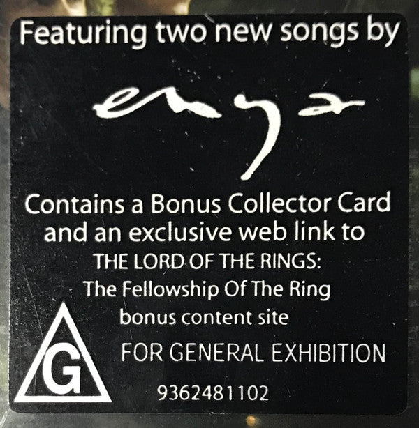 Howard Shore : The Lord Of The Rings: The Fellowship Of The Ring (Original Motion Picture Soundtrack) (CD, Album, Enh, Bon)