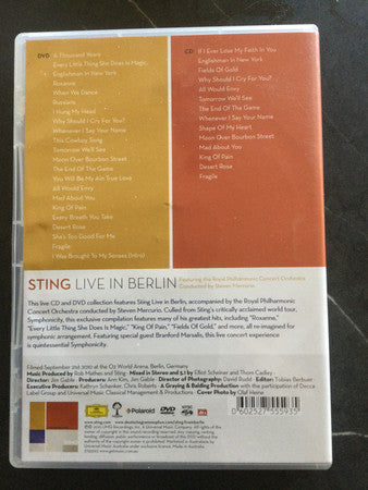 Sting Featuring The Royal Philharmonic Concert Orchestra : Live In Berlin (CD, Album + DVD-V, NTSC)