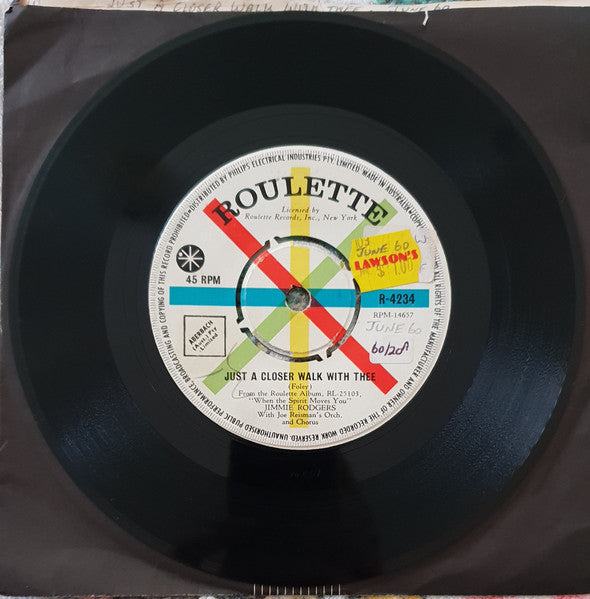 Jimmie Rodgers (2) With Joe Reisman And His Orchestra And Chorus : Joshua Fit The Battle O' Jericho (7", Single)