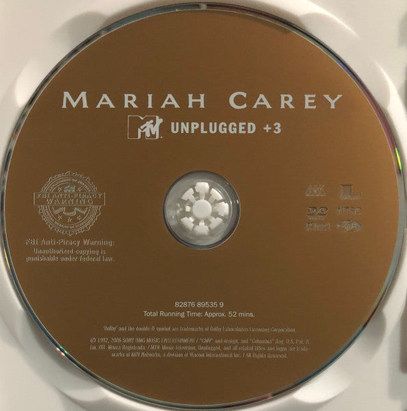 Mariah Carey : MTV Unplugged +3 (DVD-V, RE, NTSC, Reg)