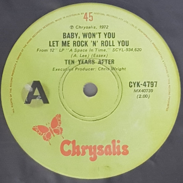 Ten Years After : Baby Won't You Let Me Rock 'N' Roll You (7", Single)