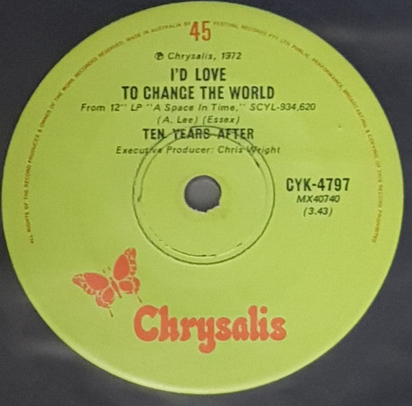 Ten Years After : Baby Won't You Let Me Rock 'N' Roll You (7", Single)