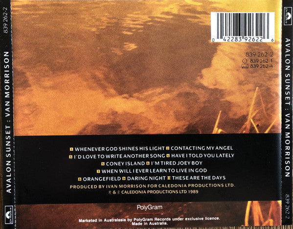 Van Morrison : Avalon Sunset (CD, Album)