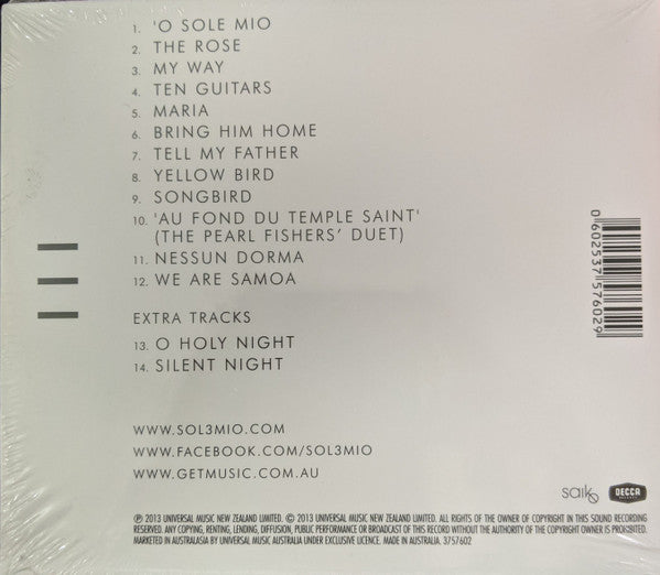 Sol3 Mio : Sol3 Mio (CD, Album)