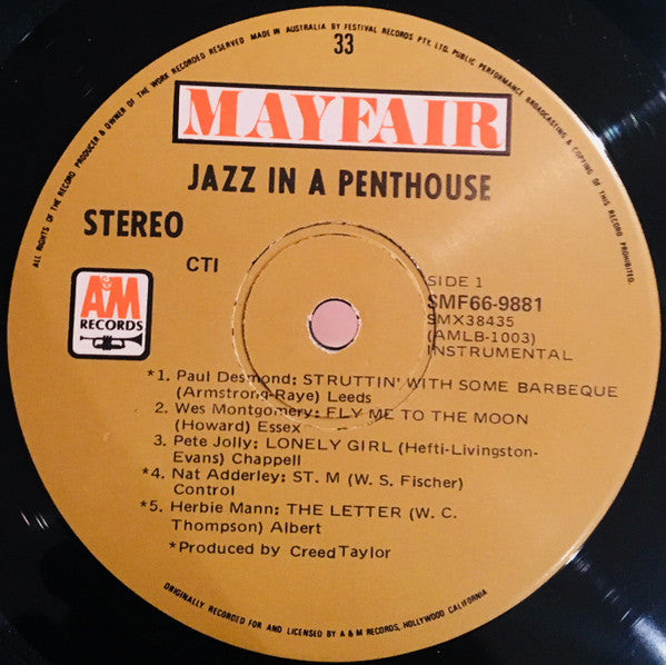 Various : Jazz In A Penthouse (LP, Comp)