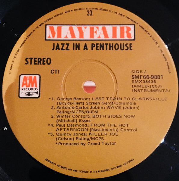 Various : Jazz In A Penthouse (LP, Comp)