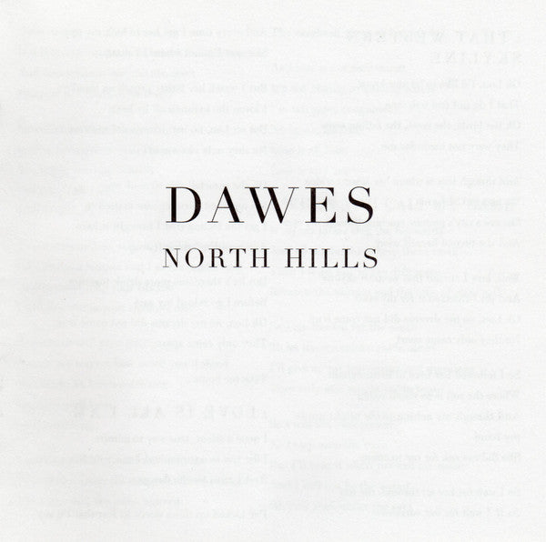 Dawes (2) : North Hills (CD, Album, RE)
