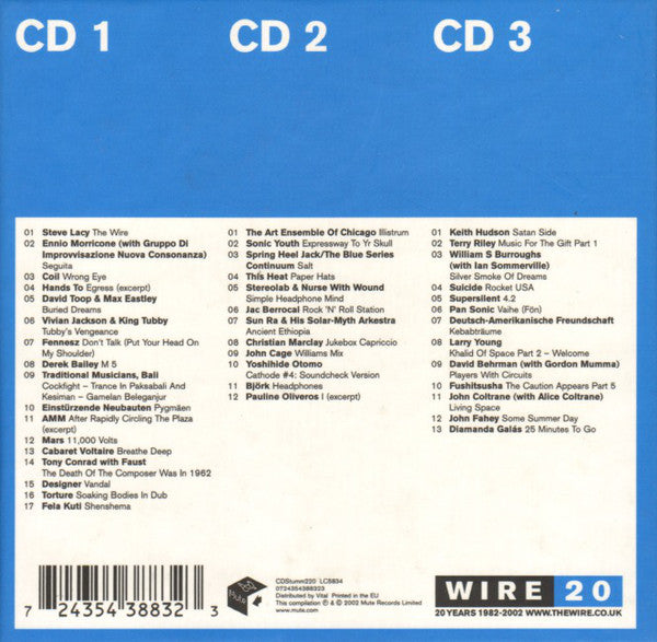 Various : The Wire 20 Years 1982-2002: Audio Issue (3xCD, Comp + Box)