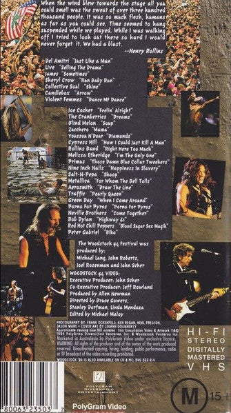 Various : Woodstock '94 (VHS)