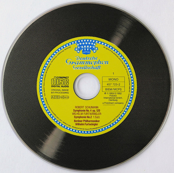 Robert Schumann / Wilhelm Furtwängler – Berliner Philharmoniker, Wilhelm Furtwängler : Symphonie No. 4 / Symphonie No. 2 (2xCD, Comp, Mono, RM)