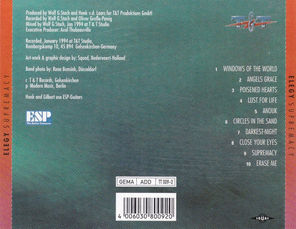 Elegy (4) : Supremacy (CD, Album)