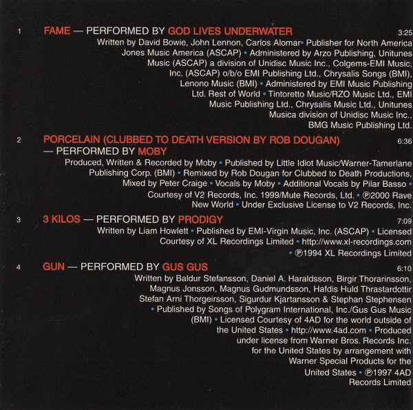 Various : 15 Minutes (Original Motion Picture Soundtrack) (CD, Comp)