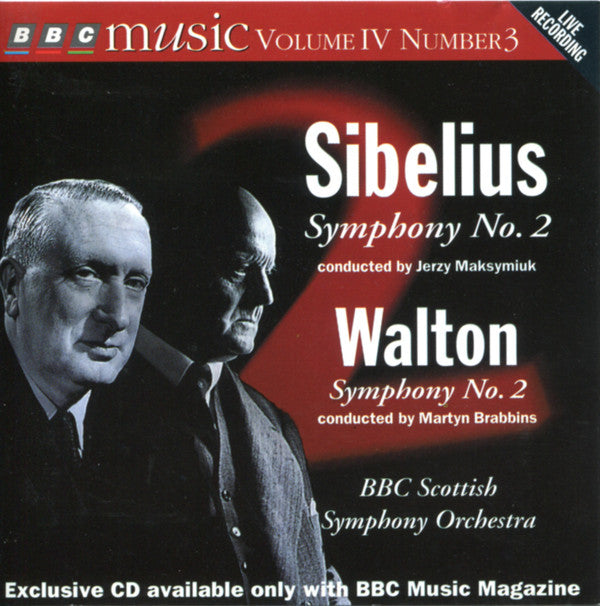 Jean Sibelius, Jerzy Maksymiuk / Sir William Walton, Martyn Brabbins, BBC Scottish Symphony Orchestra : Symphony No. 2 / Symphony No. 2 (CD, Album)