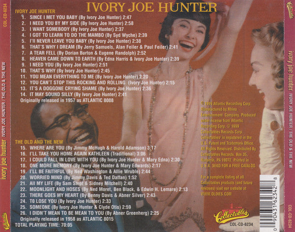 Ivory Joe Hunter : Ivory Joe Hunter / The Old And The New (CD, Comp)