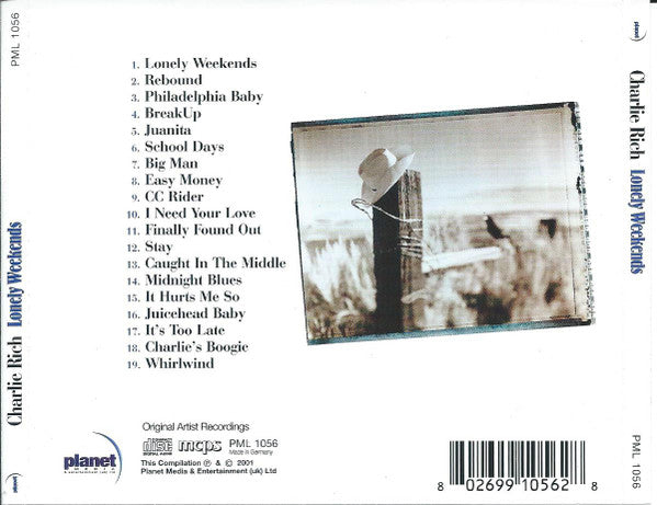 Charlie Rich : Lonely Weekends (CD, Comp)