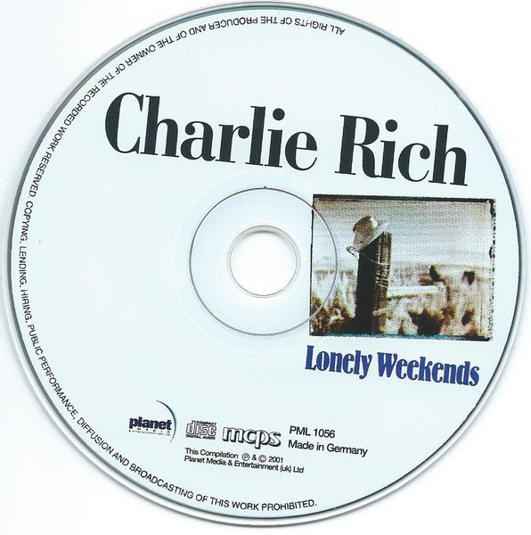 Charlie Rich : Lonely Weekends (CD, Comp)
