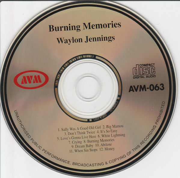 Waylon Jennings : Burning Memories (CD, Comp)