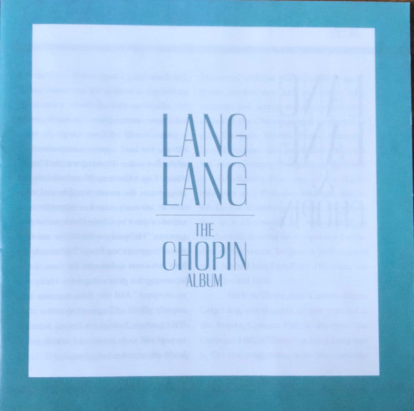 Lang Lang : The Chopin Album (CD, Album)