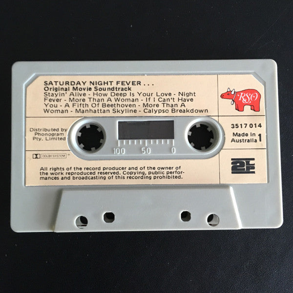 Various : Saturday Night Fever (The Original Movie Sound Track) (Cass, Album, Comp, Gre)