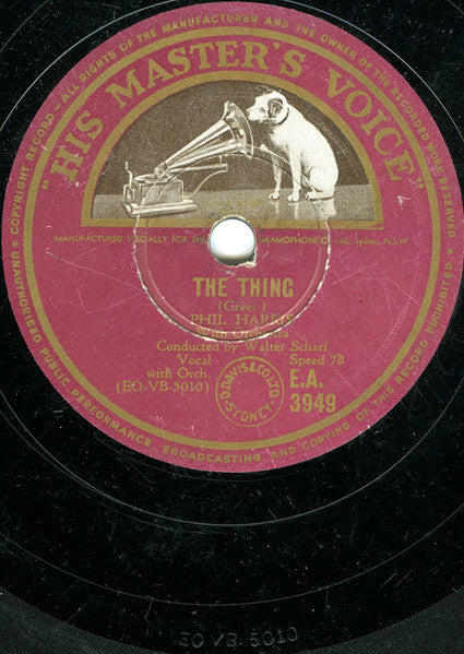Phil Harris : Goofus / The Thing (Shellac, 10")
