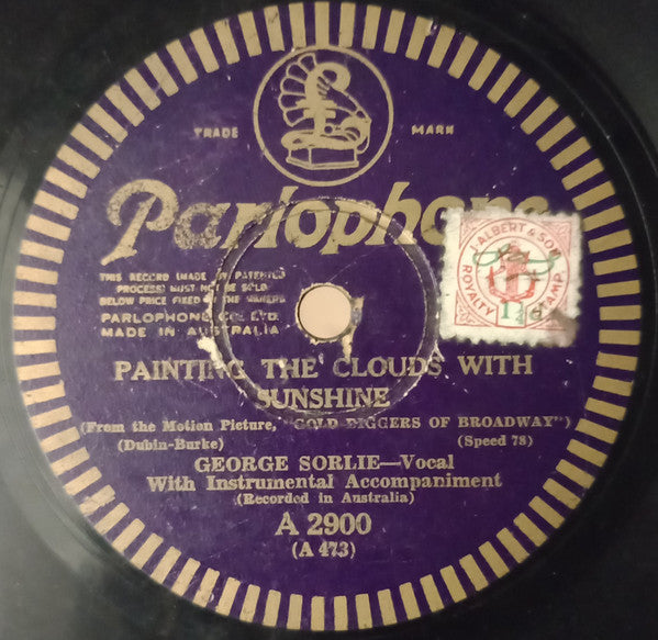George Sorlie : Painting The Clouds With Sunshine / Tiptoe Through The Tulips With Me (Shellac, 10")