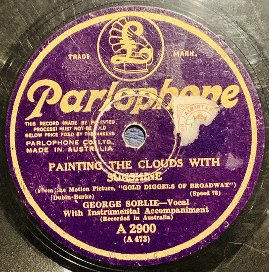George Sorlie : Painting The Clouds With Sunshine / Tiptoe Through The Tulips With Me (Shellac, 10")