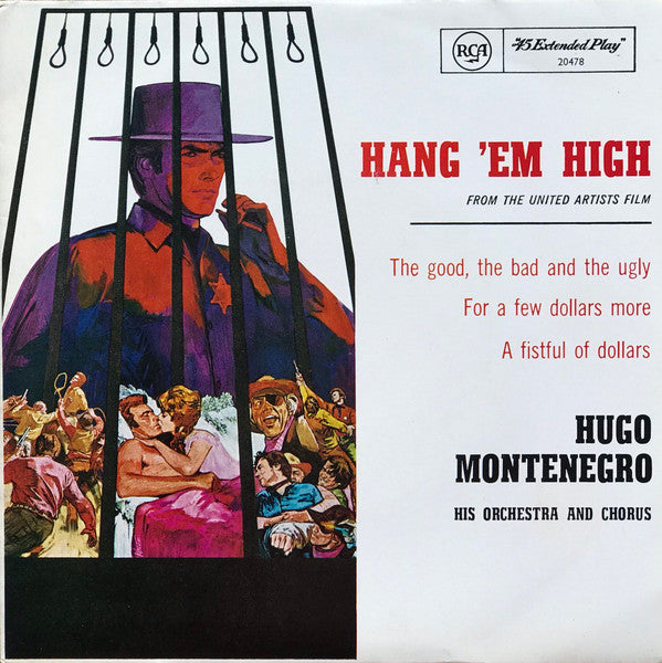 Hugo Montenegro, His Orchestra And Chorus : Hang 'Em High (7", EP)