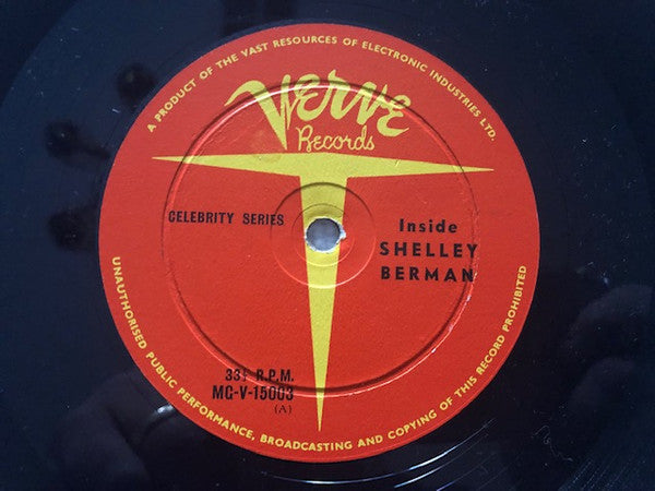 Shelley Berman : Inside Shelley Berman (LP, Mono)