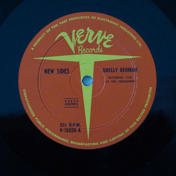 Shelley Berman : New Sides (LP, Album, Mono)