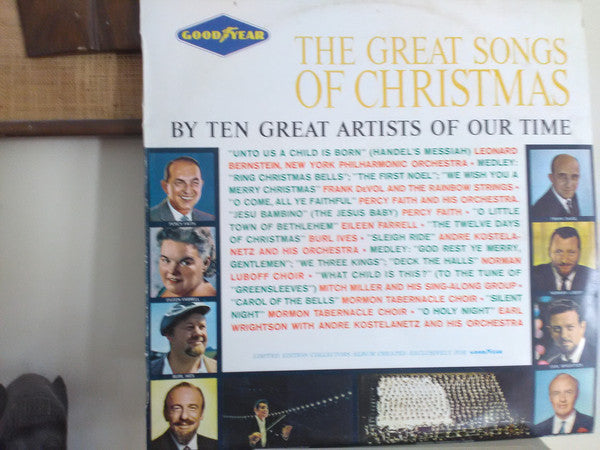 Various : The Great Songs Of Christmas (By Ten Great Artists Of Our Time) (LP, Comp, Ltd)