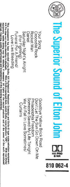 Elton John : The Superior Sound Of Elton John (1970-1975) (Cass, Comp)