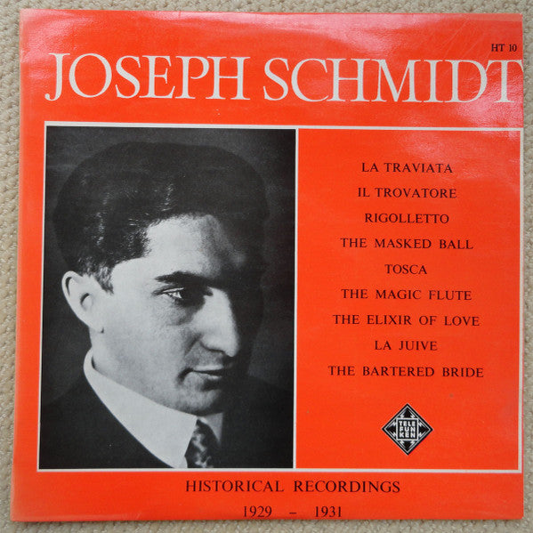 Joseph Schmidt : Historical Recordings 1929-31 (LP, Comp, Mono)