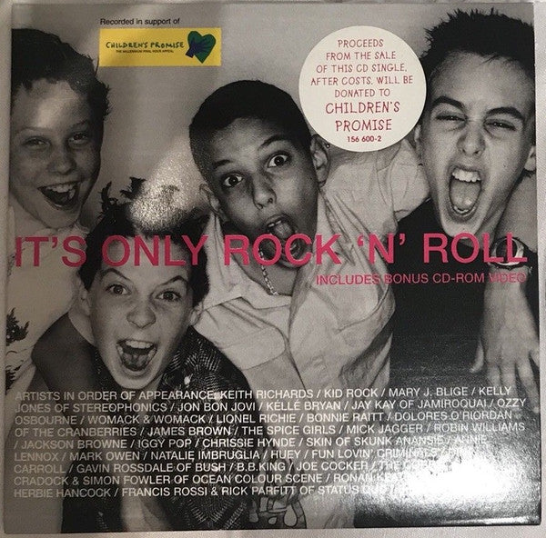 Various Artists For Children's Promise : It's Only Rock 'N' Roll (CD, Single, Enh)