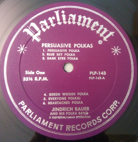 Jindřich Bauer Brass Band : Persuasive Polkas (LP)