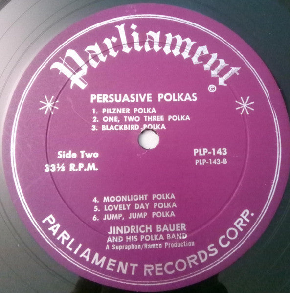 Jindřich Bauer Brass Band : Persuasive Polkas (LP)