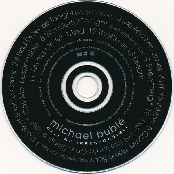 Michael Bublé : Call Me Irresponsible (CD, Album, Ltd + DVD, NTSC)