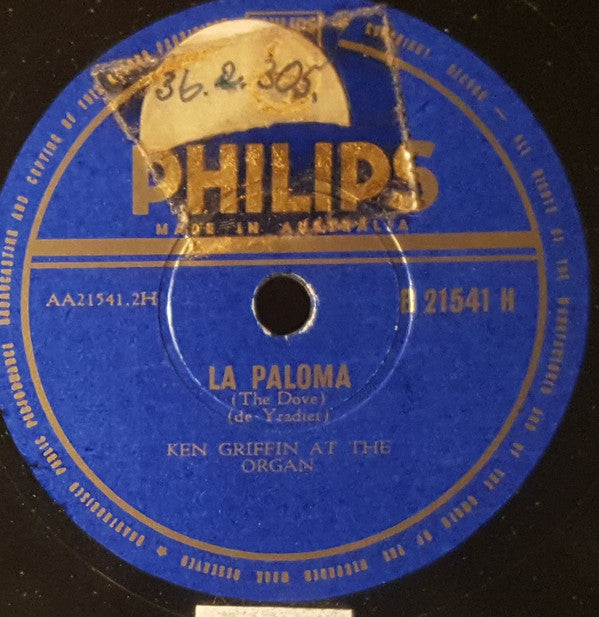 Ken Griffin (2) : La Paloma / La Colondrina (Shellac, 10")