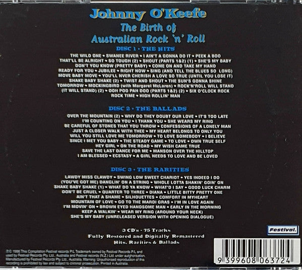 Johnny O'Keefe : The Birth of Australian Rock'n'Roll (3xCD, Comp)