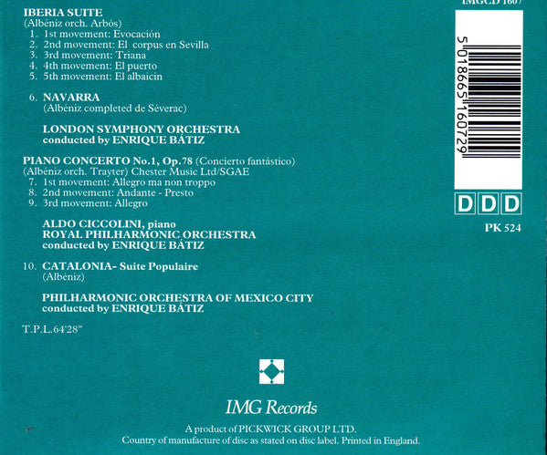 Albeniz* : Iberia Suite (CD, Album)
