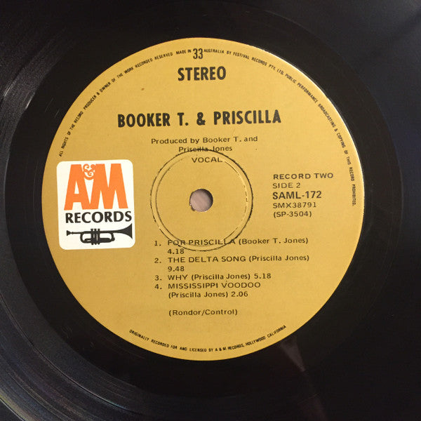Booker T.* & Priscilla* : Booker T. & Priscilla (2xLP, Album)