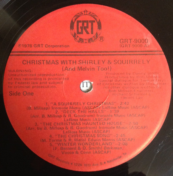 Shirley & Squirrely : Christmas With Shirley & Squirrely (And Melvin Too!)  (LP)